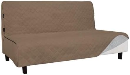 Easy-Going Sofa Slipcover Futon Cover Waterproof Couch Cover Furniture Protector Cover Pets Covers Whole Fabric No Stitching Non-Slip Fabric Pets Kids Children Dog Cat (Futon, Camel)