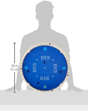 KLASK: The Magnetic Award-Winning Party Game of Skill - for Kids and Adults of All Ages That’s Half Foosball, Half Air Hockey