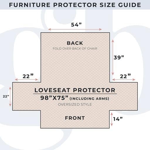 Great Bay Home Reversible Floral Patchwork Furniture Protector Scalloped Edge Stain Resistant Printed Furniture Protector Maribel Collection (Loveseat, Burgundy/Taupe)