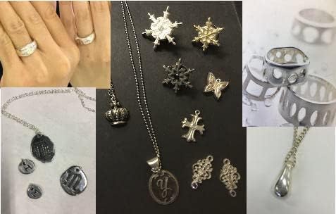 Art Silver Clay for Jewelry Making 20g A-0274 Set of 2 Including 3 Sand Papers. Clay for Rings, Necklaces and Other Accessories