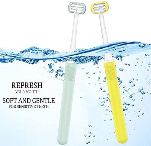 Kid Toothbrush,Soft Brush Child Toothbrush,Autism 3 Sided Toothbrush Kids,Soft and Gentle for Complete Tooth and Gum Care,Toothbrush 2 Pack(Kids Upgraded Soft Bristles)