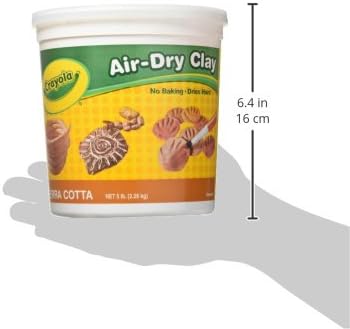 Crayola Air Dry Clay for Kids (5lbs), Reusable Bucket of Terra Cotta Clay for Sculpting, Bulk Arts and Crafts Supplies, Ages 3+