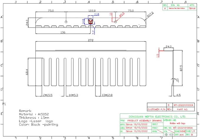 SSMS Modular Eurorack Patch Cable Holder β Wall-mountable, cold-rolled steel design holds up to 140 cables. 27cm wide, fits 3.5mm and 5mm cables. Durable, organized storage solution.
