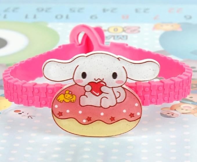 15pcs Cartoon Character Bracelets Wristband Bracelets for Birthday Party Supplies Favors Prize Rewards (dog)