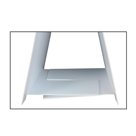 Flipside Products 35.5" x 23" Double- Sided Corrugated Plastic Dry Erase Marquee Easel, Signboard, Indoor Outdoor, Sidewalk Curb Sign, White, 4 Pack