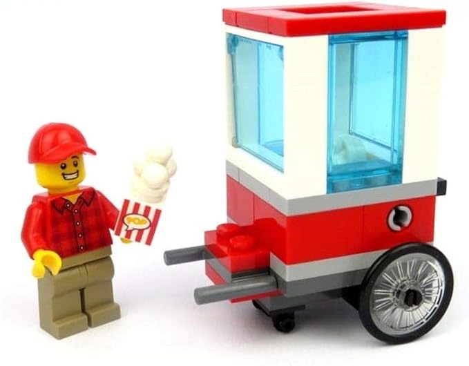 LEGO City Popcorn Cart Construction Set 43 Pieces Polybag