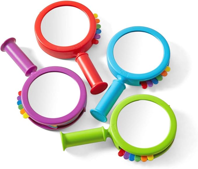 hand2mind See My Feelings Mirror, Play Therapy Toys, Mindfulness for Kids, Emotional Regulation for Kids, Social Emotional Learning Activities, Calm Down Corner Supplies, Calming Corner (Set of 4)