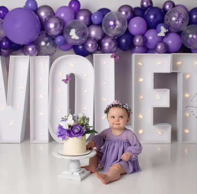 3FT Tall Mosaic Balloon Frame Letters Big Marquee Light Up Letters DIY Kit for Birthday Party Wedding Backdrop Decor Letter O Pre-Cut Foam Board