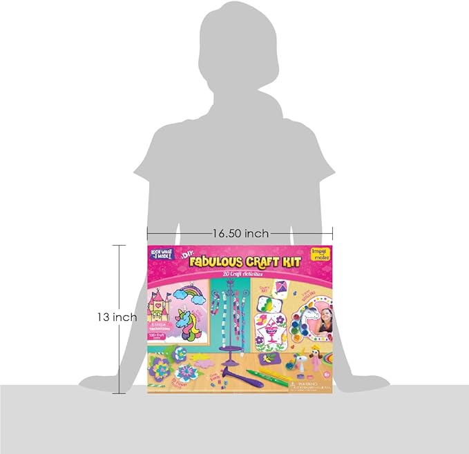 Imagimake Fabulous Craft Kit | Creative Toy and DIY Set for Kids | Arts and Crafts for Kids | Craft Kits for Kids | Gifts for 5 6 7 8 9 10 11 12 Years Old Kids