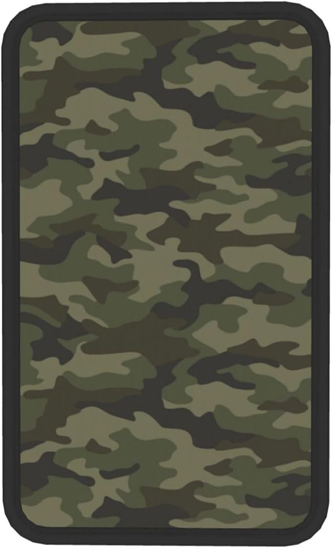 DORKEIXIA Military Camo Camouflage Black Brown Green Army Hunting Auto Center Console Armrest Pad Universal Car Center Console Cover Seat Box Cover for Sedan, Van, SUV, Truck Car Accessorie