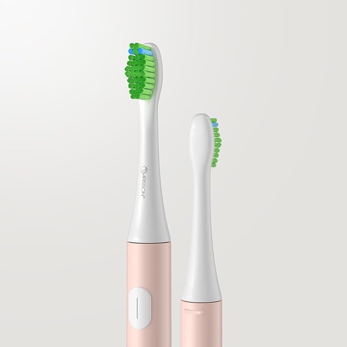 ARISSON Sonic Electric Toothbrush for Adults and Kids, 40,000 VPM Power Toothbrush, 1.5H Fast Charge Ultrasonic Electric Toothbrushes with 2 Minutes Smart Timer, White on Desert Sand