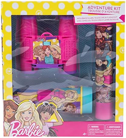 Barbie Telescope with Tripod by Warner Brothers | Kids Telescope For Young Scientists, Encourage Scientific Discovery, Educational Insights, Toys & Games, 2-Piece, Black/Yellow