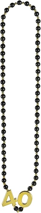 Amscan Party Bead Necklace - 17" | Black | 1 Pc.