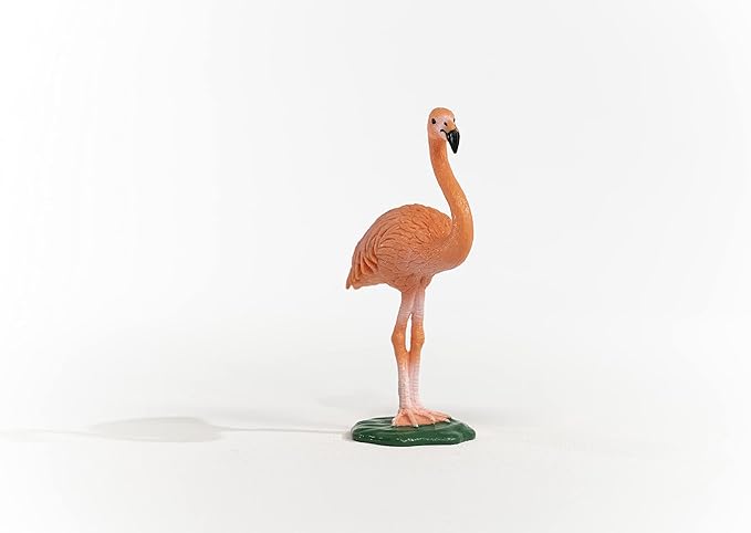 Schleich Wild Life, Bird Animal Toys for Boys and Girls 3 and Above, Pink Flamingo Toy Figurine, Ages 3+