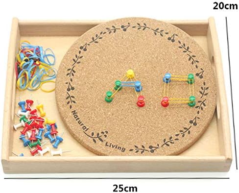 DANNI Gudong Montessori Practical Life Material Hammer and Nails Set with Wooden Tray Montessori Educational Wooden Toys for Children (1)