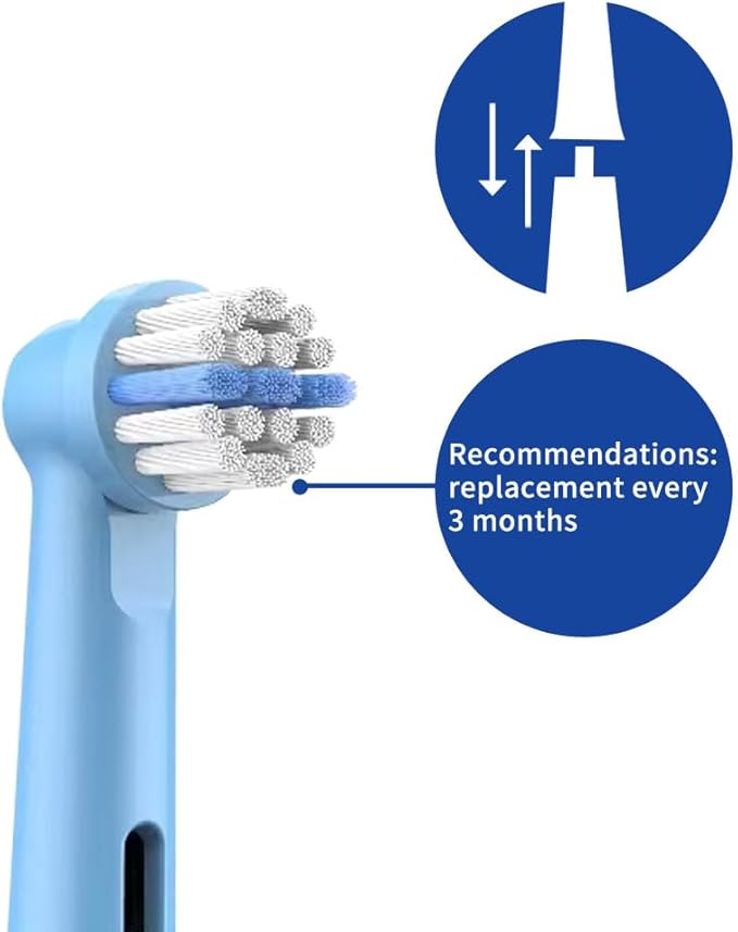 12pcs Kids Replacement Heads Compatible with Braun Oral B Kids Electric Toothbrush, Ultra Soft Bristles