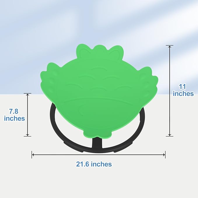 Autism Kids Swivel Chair, Spinning Chair for Kids Sensory, Sensory Toy Chair, Carousel Spin Sensory Chair for Kids, Training Body Coordination (Light Green)