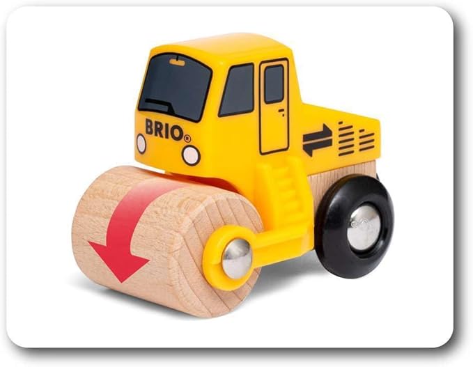 BRIO Construction Vehicles - Premium Wooden Toy Train Set | Fun and Educational | Easy Magnetic Couplings | FSC Certified Wood | Ideal Christmas or Birthday Gift