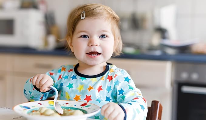 Bendable Baby and Toddler forks and spoons Utensils Silverware Set for Kids, 2 Sets (Blue/Blue) – Gum Friendly 2 Toddler Spoons and 2 Forks Self Feeding and Infant Baby Training and toddler silverware
