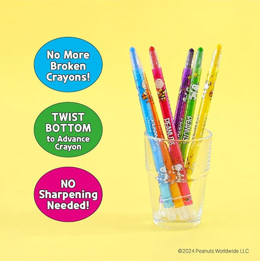 'Peanuts' Crayons 12 Count Color Set