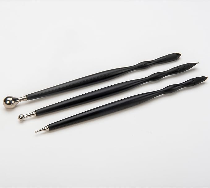 Sculpey Tools Dual End Tools Set, clay tools, use with multiple types of clay - polymer oven-bake clay, air dry and non dry, Great for projects from jewelry, home décor and more!