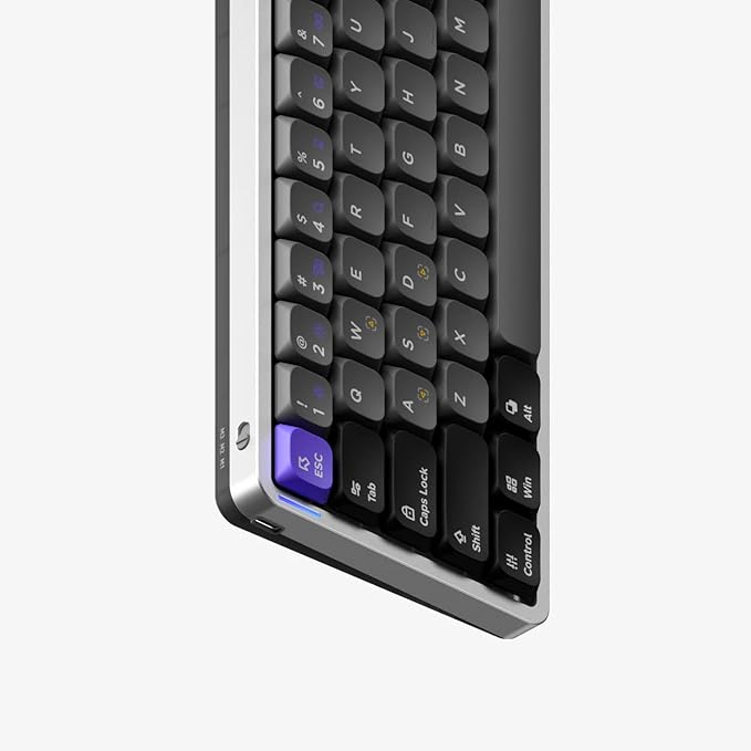 nuphy Air60 HE Rapid Trigger Wired Magnetic Gaming Keyboard,61 Keys 60% Compact,Actuation Point Adjustable, 8K Hz Polling Rate,Hall Effect Keyboard Low-Profile Magnetic Jade pro Switch