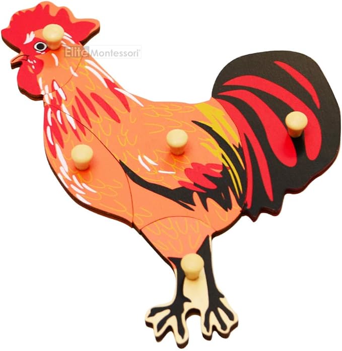 Elite Montessori Rooster Puzzle
