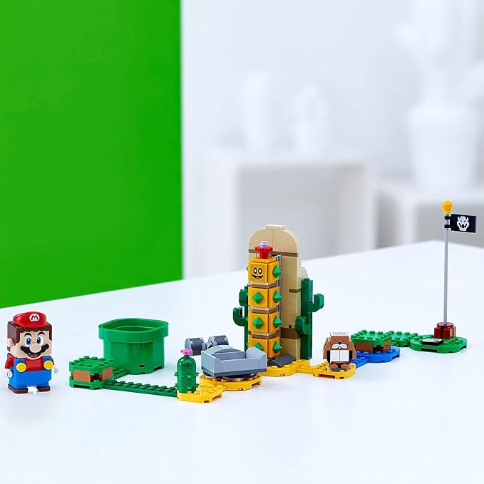 LEGO Super Mario Desert Pokey Expansion Set 71363 Building Kit; Toy for Creative Kids to Combine with The Super Mario Adventures with Mario Starter Course (71360) Playset (180 Pieces)