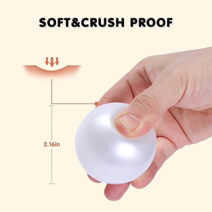 Ball Pit Balls Plastic Balls for Ball Pit Phathalate Free BPA Free Plastic Balls 100pcs 2.2" Set for Toddlers for Play Tent Tunnel