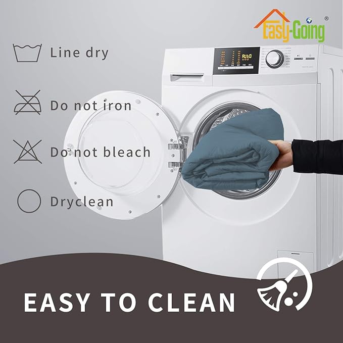 Easy-Going Sofa Slipcover Waterproof Recliner Chair Cover Non-Slip Fabric Couch Cover for Living Room Washable Furniture Protector for Pets Kids Children Dog Cat (Recliner, Light Blue)