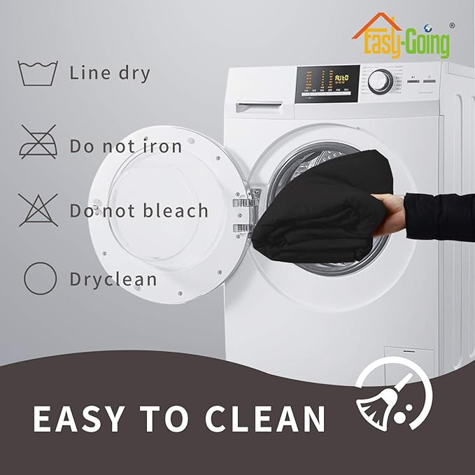 Easy-Going Sofa Slipcover Waterproof Couch Cover for 3 Cushion Couch Sofa Cover Furniture Protector Cover Pets Covers Washable Non-Slip Fabric Pets Kids Children Dog Cat (Sofa, Black)