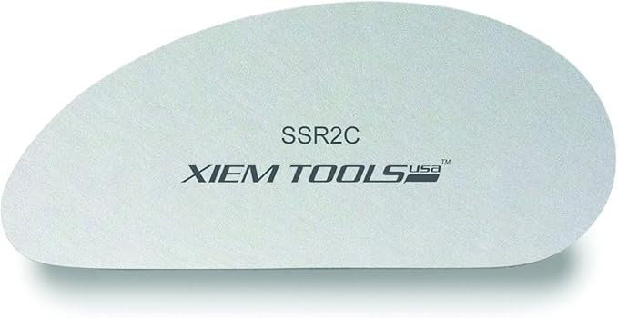 Xiem Tools Stainless Steel Clay Rib for Ceramics and Pottery (Rib 2C)