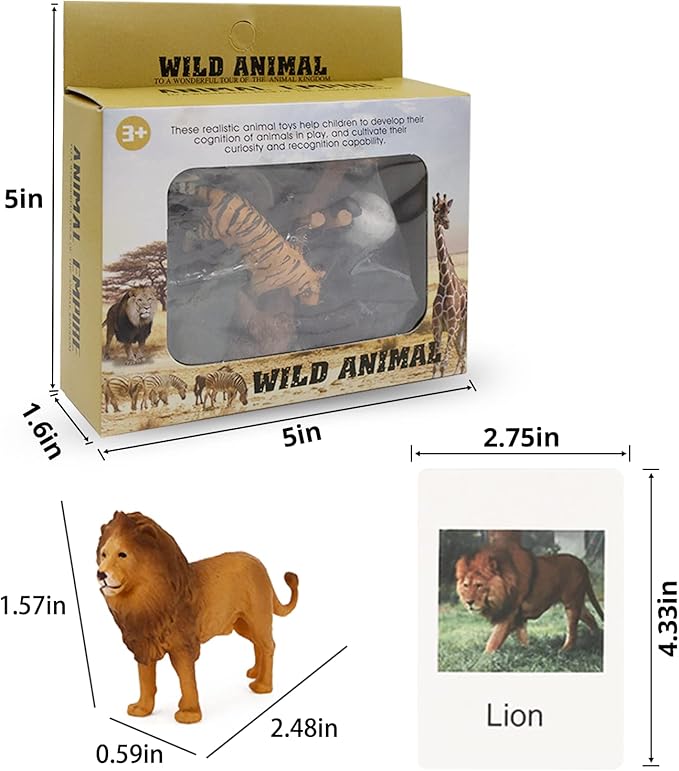 Farm Animal Flash Cards,12 Sets of Animal Figures for Toddlers Homeschool Preschool Science Educational Matching Game for Toddler Kids Zoo Montessori Animal Toys