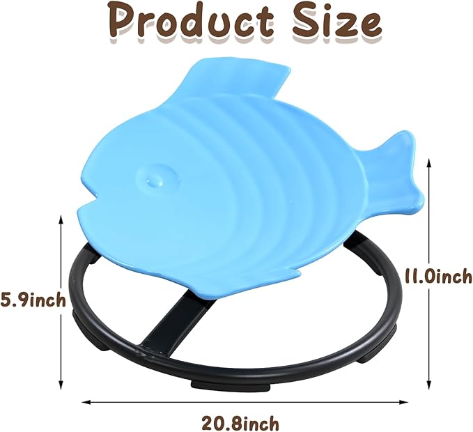 Sensory Spinning Chair for Kids Autism, Kids Swivel Chair Sensory Autism, Sit and Spin for Kids, Therapy Centers Sensory Room Items Blue