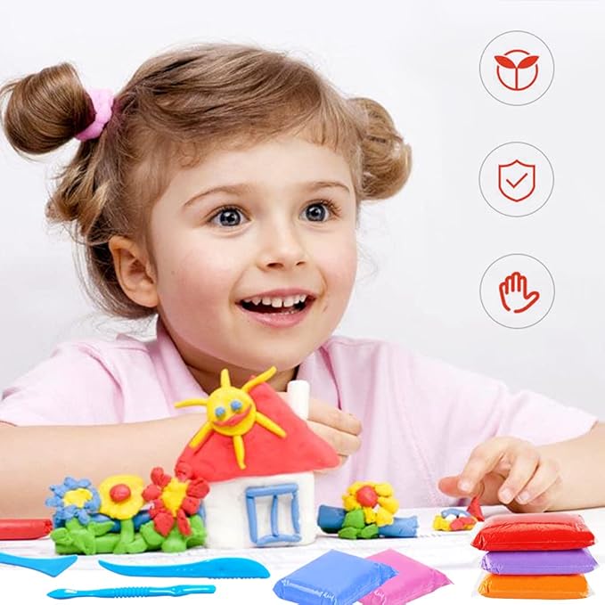 36 Colors Air Dry Clay,Magic Modeling Clay with Tools,Ultra Light DIY Modeling Clay for Kids,Children,DIY Crafts,Creative Art Crafts