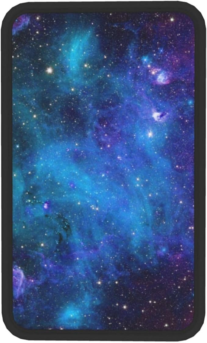 DORKEIXIA Abstract Blue Outer Space Galaxy Star Auto Center Console Armrest Pad Universal Car Center Console Cover Seat Box Cover for Sedan, Van, SUV, Truck Car Accessorie