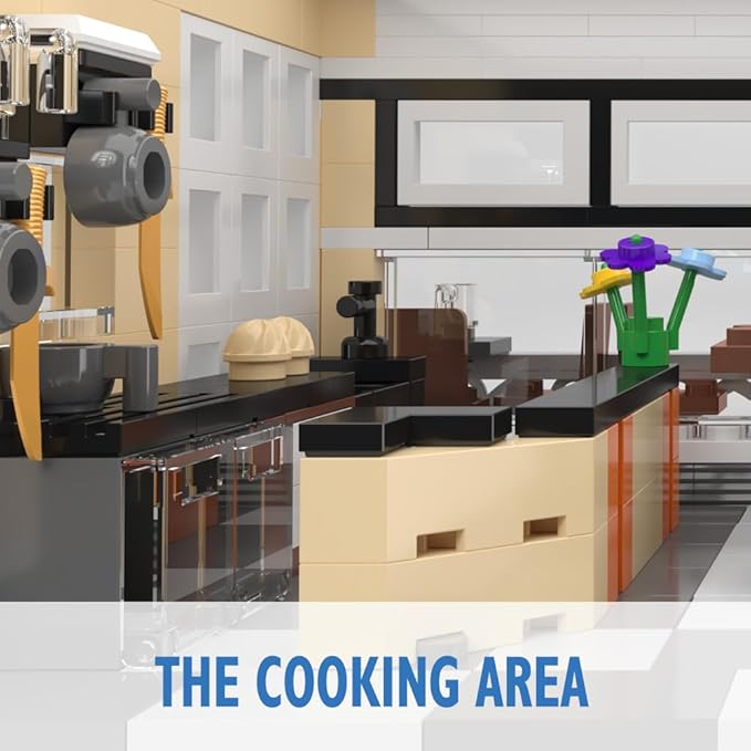 City Garden Hotel Building Sets,House Architecture Model Blocks Toys for Adults & Teens,1300 PCS Mini Bricks with LED(Not Compatible with Lego)