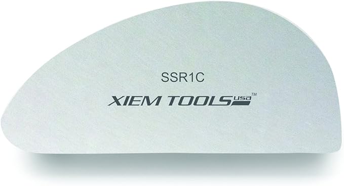 Xiem Tools Stainless Steel Clay Rib for Ceramics and Pottery (Rib 1C)
