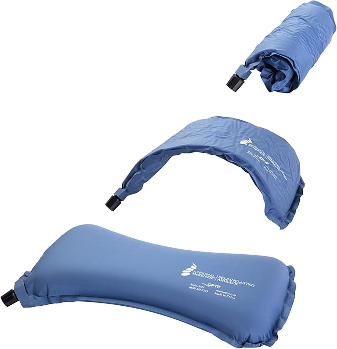 OPTP The Original McKenzie Self-Inflating AirBack Lumbar Support Low Back Support Pillow and Compact Travel Pillow - The Inflatable Lumbar Pillow Preferred by Physical Therapists