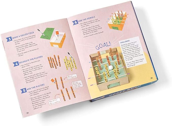 Learning Resources Craft Stick Creations 10 Science Experiments, Activity Book for Kids Ages 9-12, Jumbo Craft Stick Kit for Science, Technology, Maths & Engineering Activities, Multi-coloured