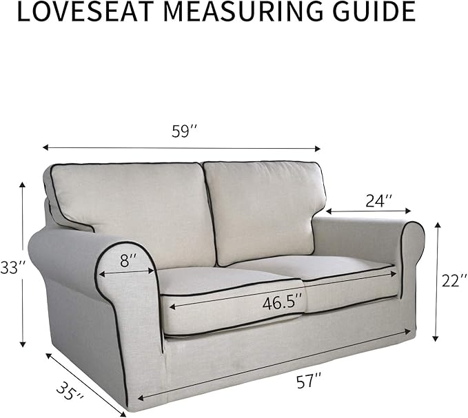 PureFit 100% Dual Waterproof Couch Cover Slipcovers for Couches and Sofas - Stretch Non Slip Fleece Sofa Covers Washable, Leakproof Furniture Protector for Kids, Pets, Dog (Loveseat, Taupe)