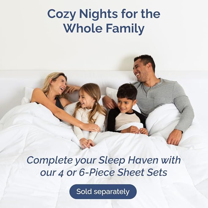 Queen Pillow Cases Set of 4 - Ultra Soft Hotel Quality Pillowcase Covers - Comfy, Cozy & Wrinkle Free - Shrinkage and Fade Resistant - Machine Washable Pillow Protectors - 4 Piece Set - Heathered Blue