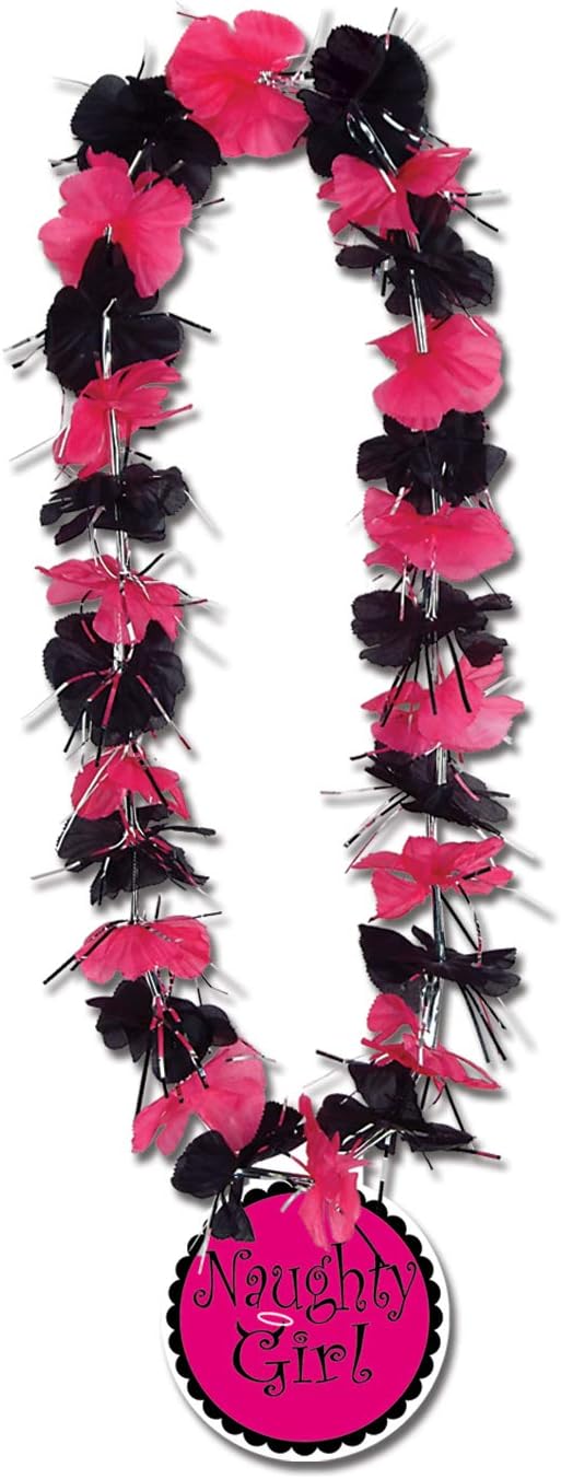 Beistle Party Lei with Naughty Girl Medallion, 33-Inch