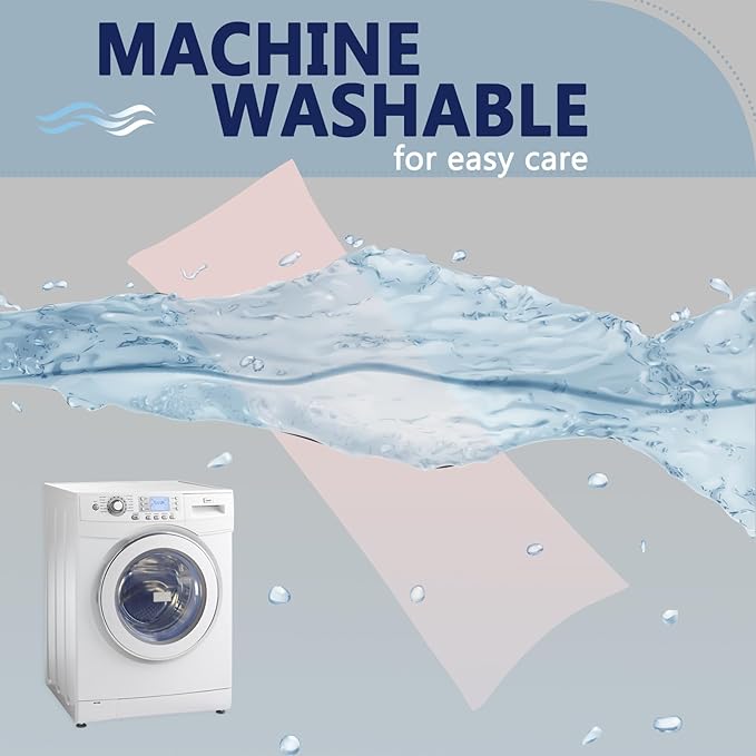 DOWNCOOL Large Body Pillow Insert with Cooling Cover - Soft Long Bed Pillow for Summer - Breathable Full Body Pillow for Adults - 20x54 inch (Pink, with Cover)