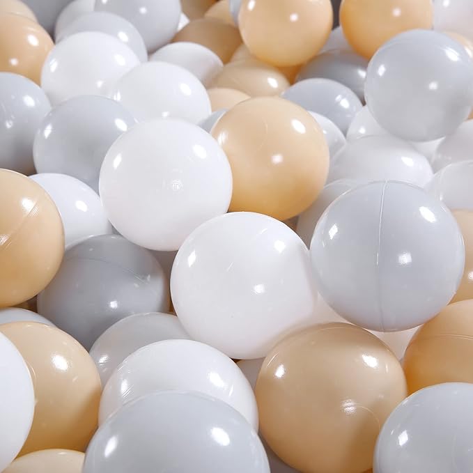 GOGOSO Ball Pit Balls for Toddles, Kids Plastic Balls for BallPit, Pool, Baby Party Accessories, Birthday Decoration 50 100 200 500 1000