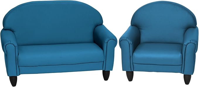 Children's Factory As We Grow Chair and Couch, Flexible Seating for Daycare or Preschool, Kids Reading Couch, Playroom Furniture, Deep Water