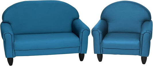 Children's Factory As We Grow Chair and Couch, Flexible Seating for Daycare or Preschool, Kids Reading Couch, Playroom Furniture, Deep Water