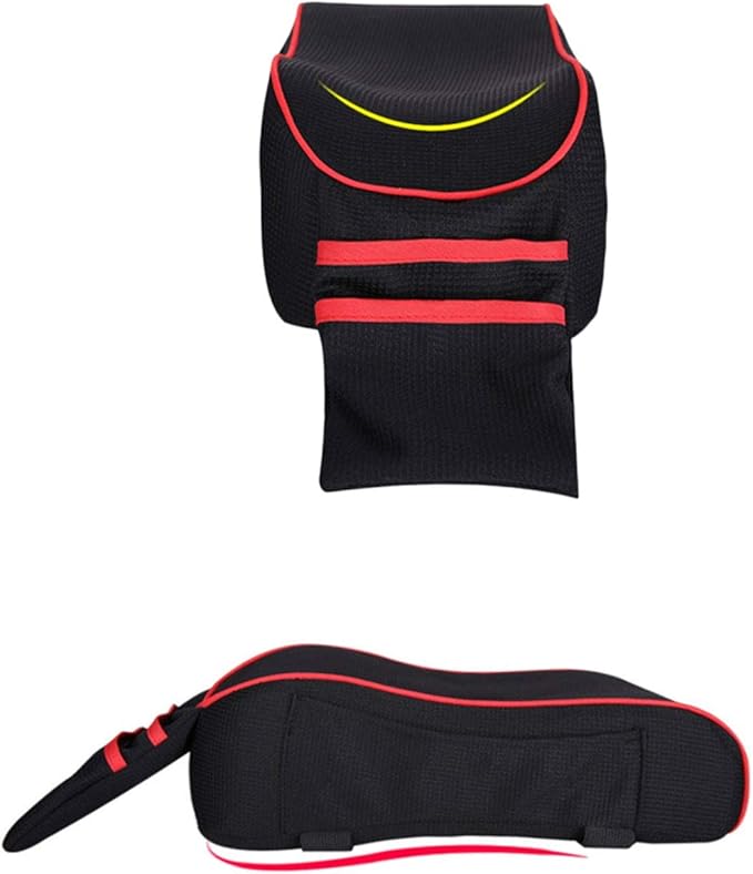 Car Armrest Cushion,EGBANG Auto Center Console Armrest Pillow, Memory Foam Car Armrest Console with Phone Holder Storage Pockets Universal Fit for Most Car (Black)