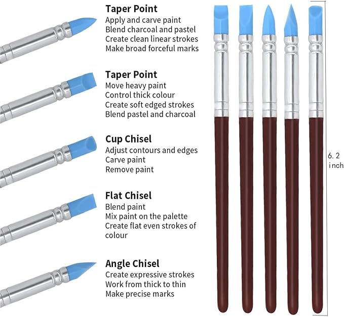 Pottery Tools, 44PCS Ceramic Clay Sculpting Tools Set with Plastic Case, for Beginners and Professional Art Crafts, by Augernis