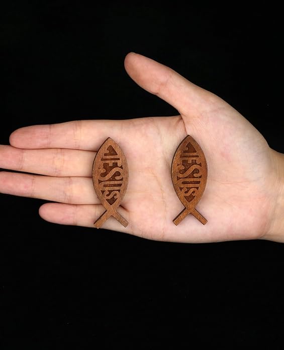 COTTVOTT Wooden Christian Jesus Cross/Orthodox Crucifix Charms Pendants for Rosary Necklace, DIY Jewelry Making Accessories Parts